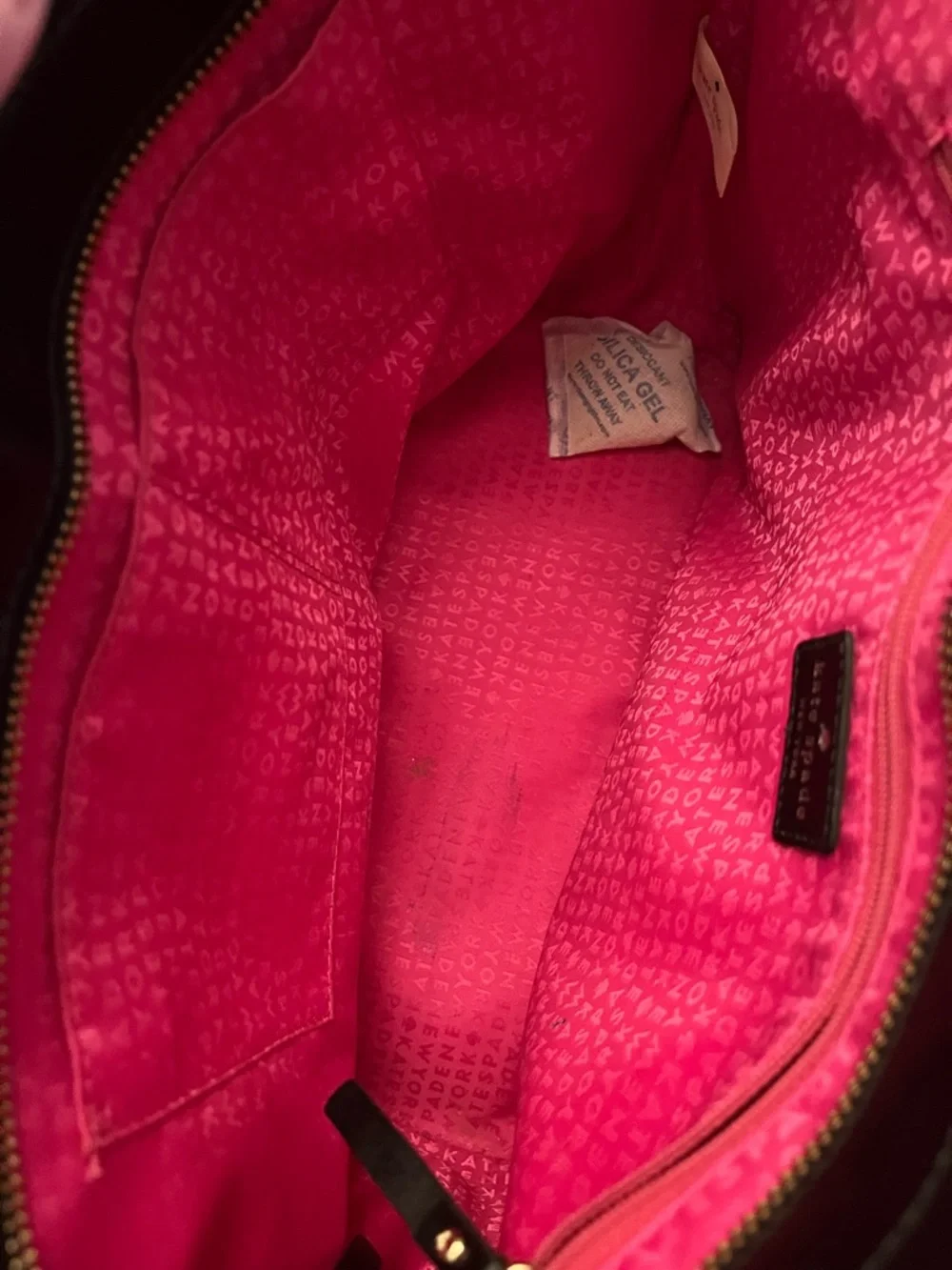 kate spade Black Leather Tote Purse